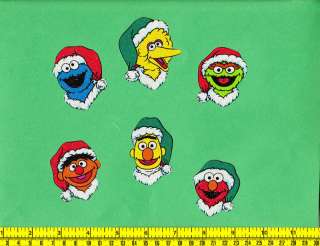 Sesame Street Christmas Fabric Iron Ons Appliques 6  