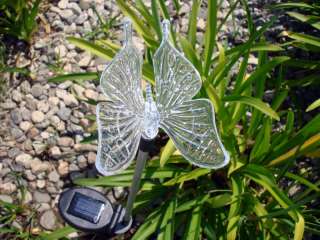 Butterfly Solar Powered Garden Yard Stake Color Change Light has the 