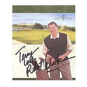 Robert Urich Autographed Golf Score Card   Signed Golf Cards