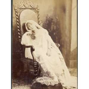  Sarah Bernhardt French Actress Drooping in a Chair 