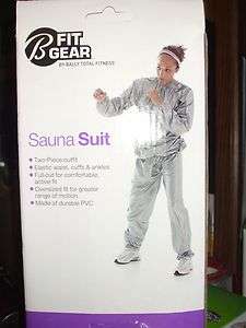 Fit Gear by Bally Total Fitness Sauna Suit  New In Box  One Size 