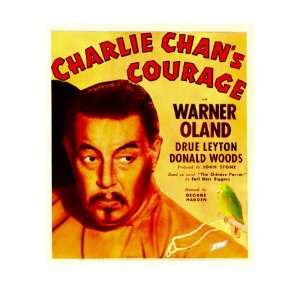  Charlie Chans Courage, Warner Oland on Window Card, 1934 