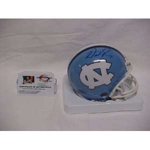 Willie Parker Autographed UNC Tarheels Mini NCAA Football Helmet w 