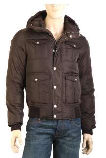 NEW GUCCI MENS CHOCOLATE BROWN GOOSE DOWN PARKA, WINTER COAT JACKET 