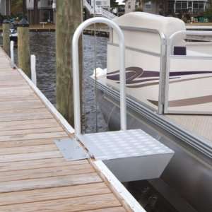 Dockmate Folding Access Platform With Safety Handrail:  