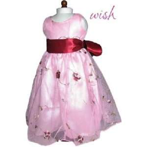  Pink Satin Overlay Dress for 18 Inch Dolls: Toys & Games