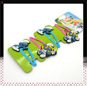 The Smurfs Hair Accessories Ornaments Clips PINS  