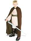 star wars jedi knight deluxe child costume hood robe one day shipping 