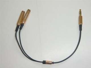 5mm 1 to 2 Dual Earphone Headphone Y Splitter Cable Adapter Jack 