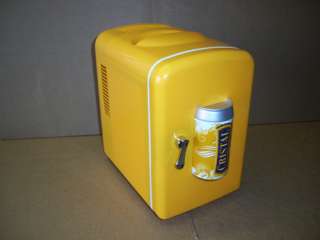 Yellow Cristal Mini Fridge Personal Cooler Warmer Desk Car  