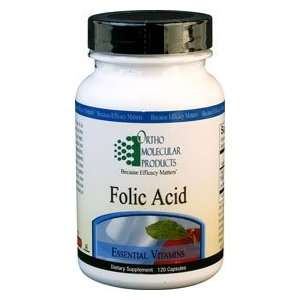 Folic Acid 120 Capsules   Ortho Molecular Products