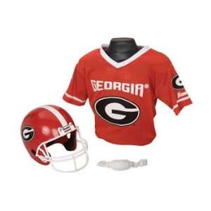   Bulldogs UGA NCAA Football Helmet & Jersey Top Set