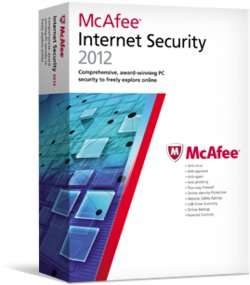 new MCAFEE INTERNET SECURITY 2012 3 USERS  