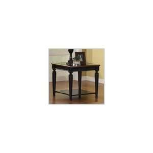  Riverside Anelli II End Table with Glass Top in Bridgewood 