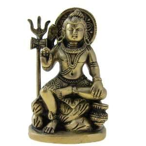  Hindu God Shiva Brass Figurine