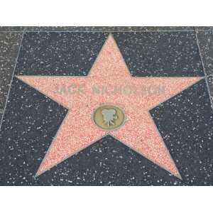 com Jack Nicholson, Star, Hollywood Walk of Fame, Hollywood Boulevard 