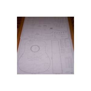 Martin D28 Style   Guitar PLANS to Build   Full Scale acoustic guitar 