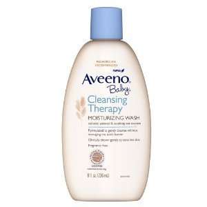 New Aveeno Baby Cleansing Therapy Moisturizing Wash   8 oz  