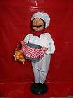 BYERS CHOICE Caroler SOUP CHEF with POT Garlic Cloves Red Kerchief 