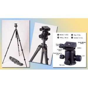   Professional Black Tripod with Smooth Ball Head
