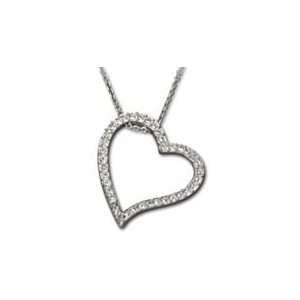   Diamonds   Swarovski Love Clear Crystal Heart Shaped Necklace Jewelry