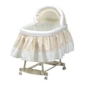    Pretty Pique Bassinet Liner and Hood   Ecru   Size 16x32: Baby
