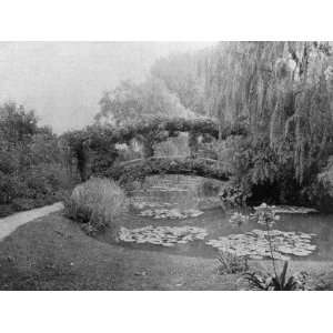  A Famous View in Monets Garden, Showing the Lilypond and 