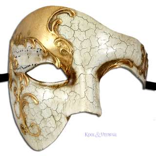 Gilded Phantom of the Opera VENETIAN Masquerade Mask  