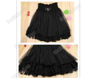 Sexy Style Sweet Lace Tulle Waist Skirt Exquisite Layer  