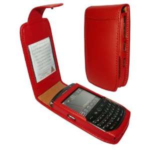  Piel Frama 418 Red Leather Case for BlackBerry Curve 8900 