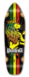 NEW RASTA Natural Graphic Deck Longboard Mini Cruiser  