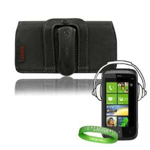OS HTC 7 MOZART SmartPhone Leather Case Holster with Optional Belt 