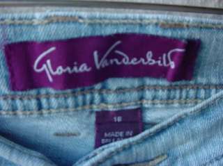 Gloria Vanderbilt Womens Straight Leg Jeans Size 16 Average  