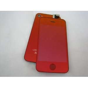  Apple iPhone 4 S 4S 4GS ~ Red Mirror Full LCD Screen 