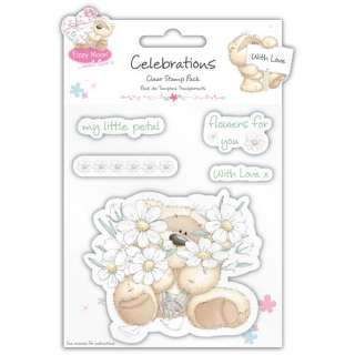 Fizzy Moon *WITH LOVE* Clear Stamps   Flowers  