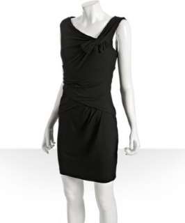 Cynthia Steffe black jersey Sherri bow detail dress   up to 
