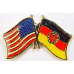  American & East Germany Flags Pin 1 Arts, Crafts 