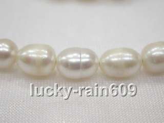 7X8mm natural white pearl choke necklace bracelet s1502  