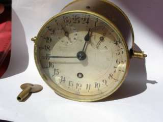 19C antique Navy Marine Deck Chronometer 24h dial,Power Reserve,Second 