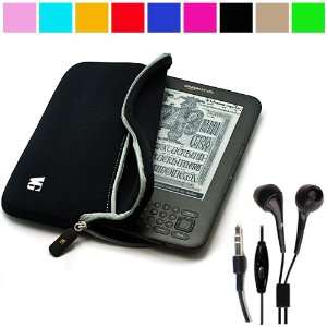 Neoprene Glove Sleeve Cover Carrying Case for  Kindle 3 Wifi 3G 