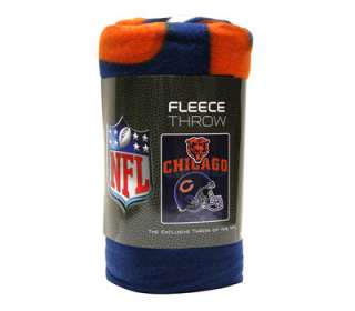 NEW Chicago Bears NFL Football Fleece Throw Blanket  