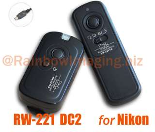 Wireless Shutter Remote Nikon D7000 D3100 D90 as MC DC2  