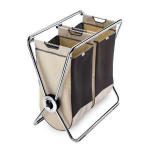  Steel Collapsible X Frame Double Laundry Hamper LT1004