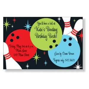  Rock N Bowl Party Invitations