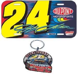  Number Style License Plate & Key Ring Auto Set: Sports & Outdoors