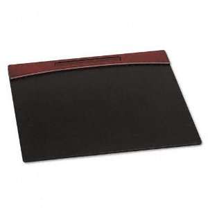  Rolodex  Mahogany Wood & Black Faux Leather Desk Pad, 23 