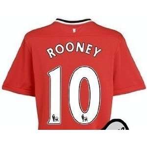  Rooney Manchester United 11/12 Home Soccer Jersey Size 