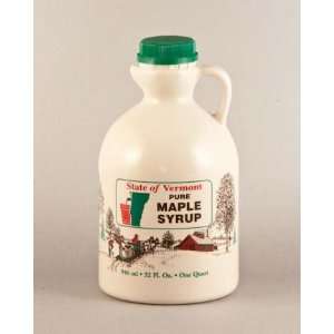 Mansfield Maple  Quart (32oz) Pure Vermont Maple Syrup Grade Fancy 