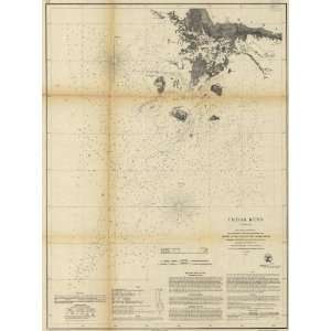  1861 Civil War Nautical charts, Florida, Cedar Keys