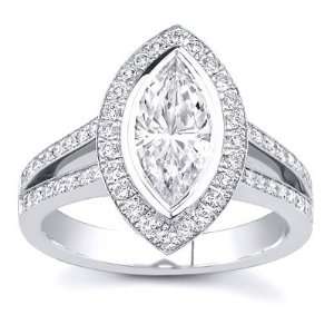  1.93 Carat Marquise Cut Diamond Anniversary Engagement 